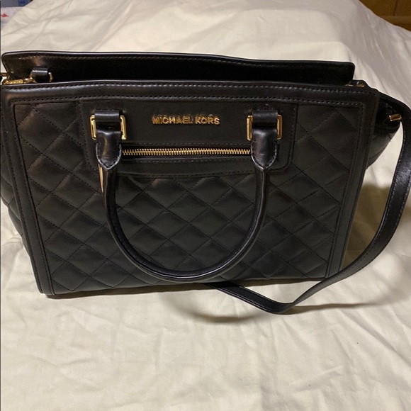 Michael Kors Black Quilted Satchel - Picture 10 of 10